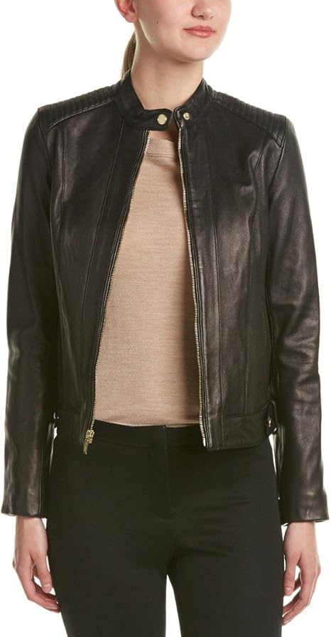 womens Leather Racer Jacket - Leather Jacket Women Love to Have in Their Closet