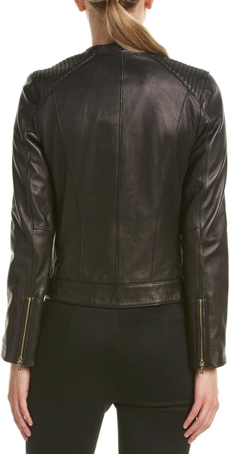 womens Leather Racer Jacket - Leather Jacket Women Love to Have in Their Closet