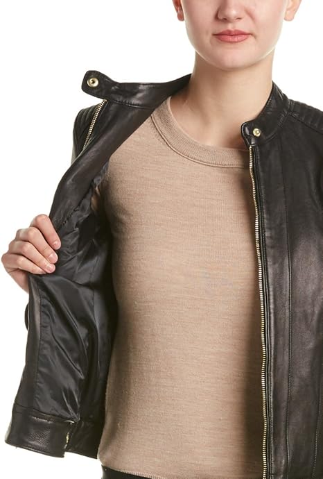 womens Leather Racer Jacket - Leather Jacket Women Love to Have in Their Closet