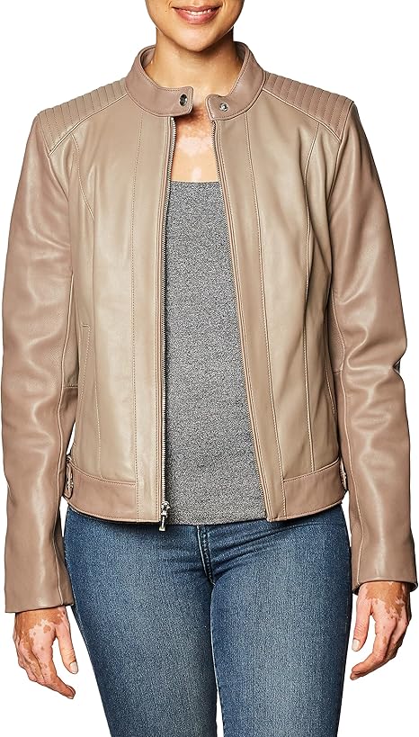 womens Leather Racer Jacket - Leather Jacket Women Love to Have in Their Closet