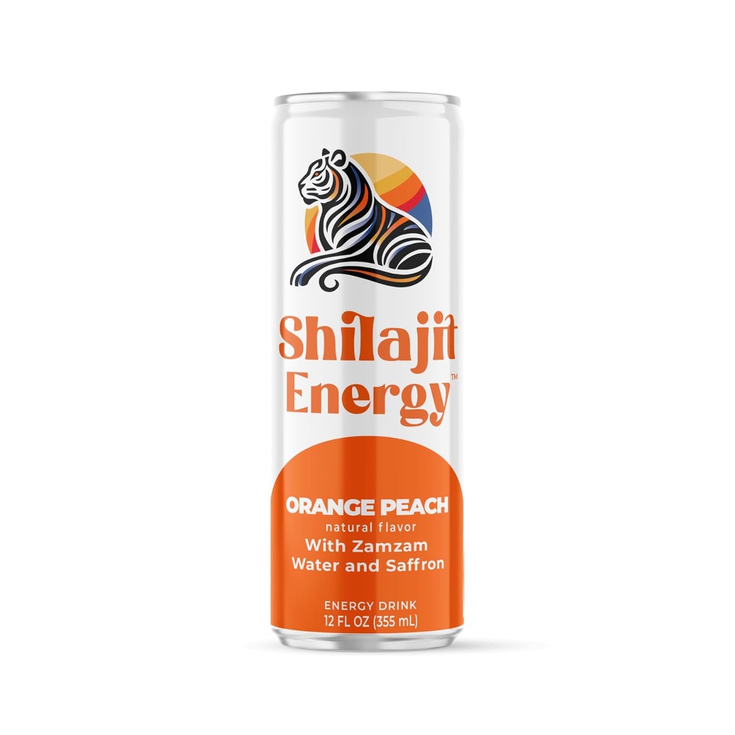 Shilajit Energy Drink – Orange Flavor, 12 oz (12 Pack) – Natural Energy & Wellness Boost