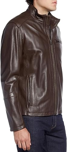 Men's Smooth Lamb Leather Moto Jacket