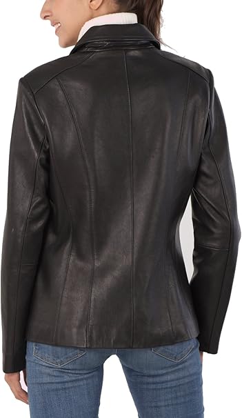 Women Miranda Lambskin Leather Jacket (Also available in Plus Size & Petite)