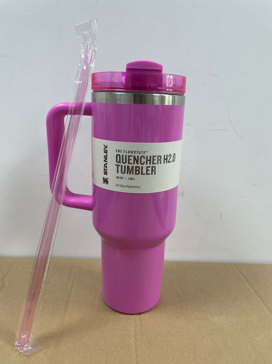 Stanley 40oz FUCHSIA PINK Quencher H2.0 Tumbler